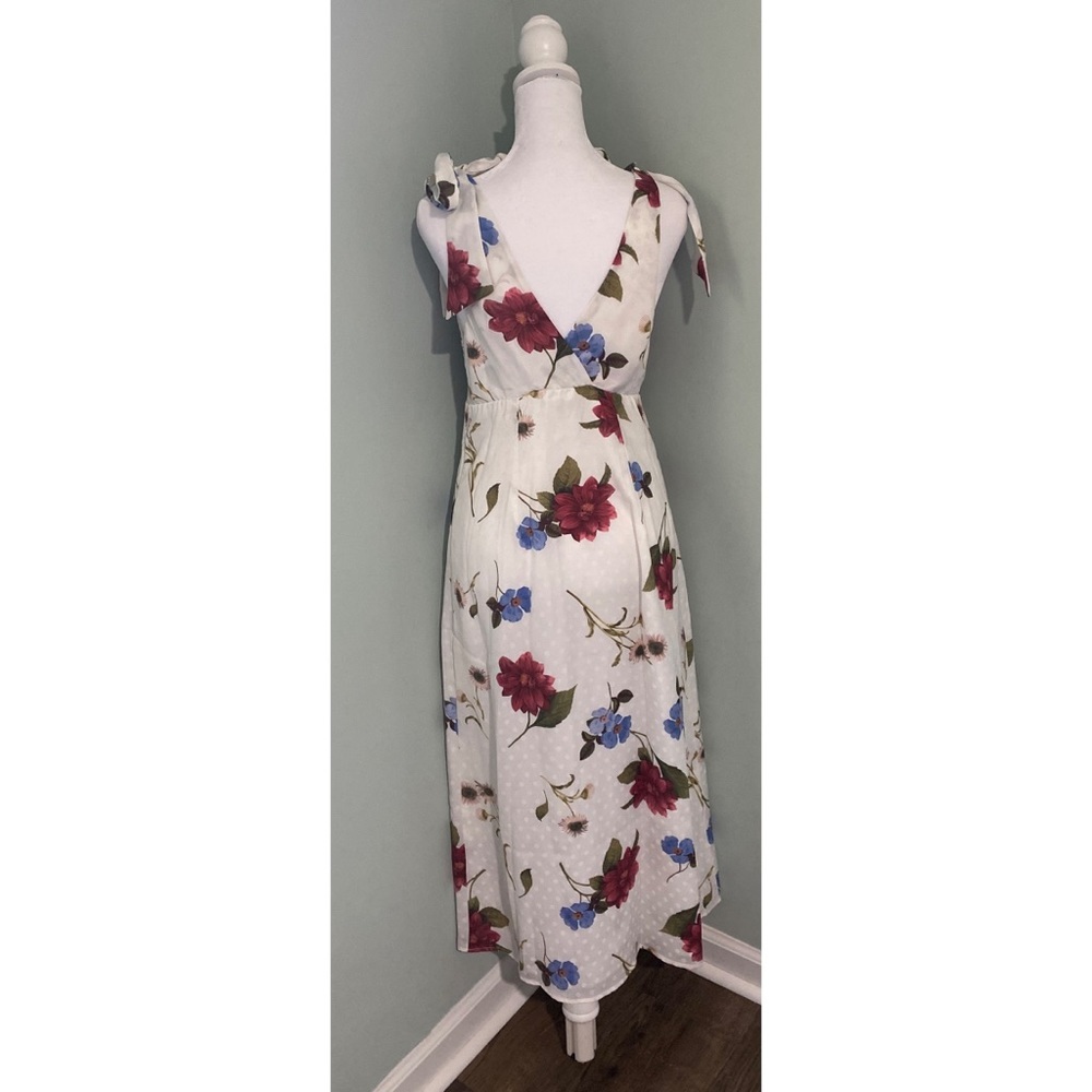 Show me your Mumu Arlene Womens Floral Calf Midi Dress - Picture 5 of 7